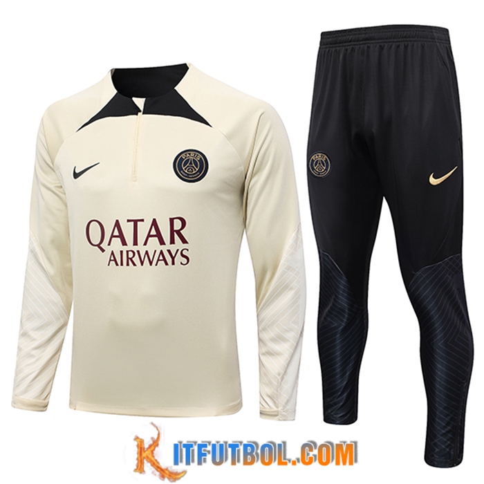 Chandal Equipos De Futbol PSG Jordan Amarillo 2023/2024