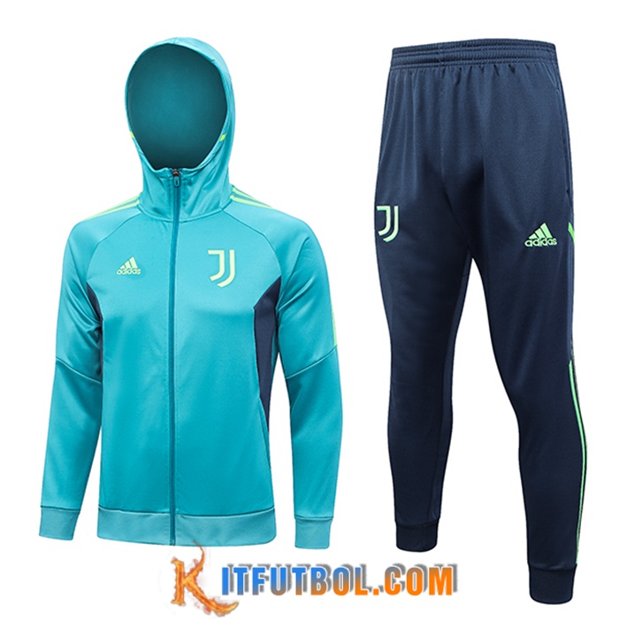 Chaqueta Con Capucha Chandal Rompevientos Chaqueta juventus Verde 2023/2024
