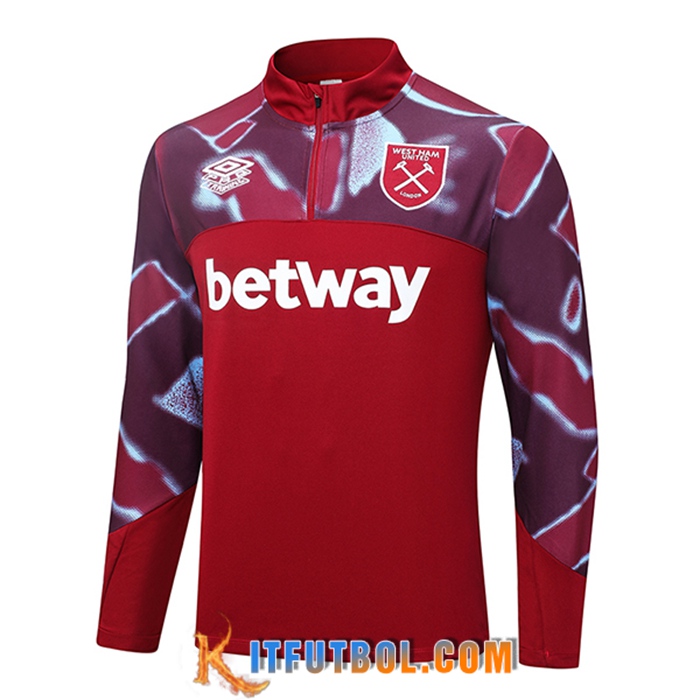 Sudadera De Entrenamiento West Ham Rojo 2022/2023
