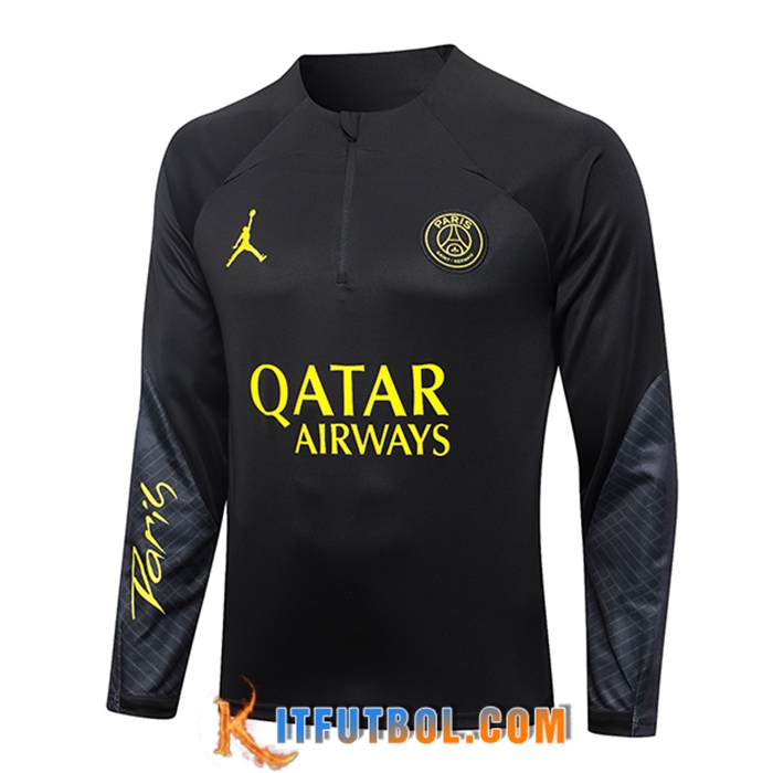 Sudadera De Entrenamiento PSG Jordan Negro 2023/2024