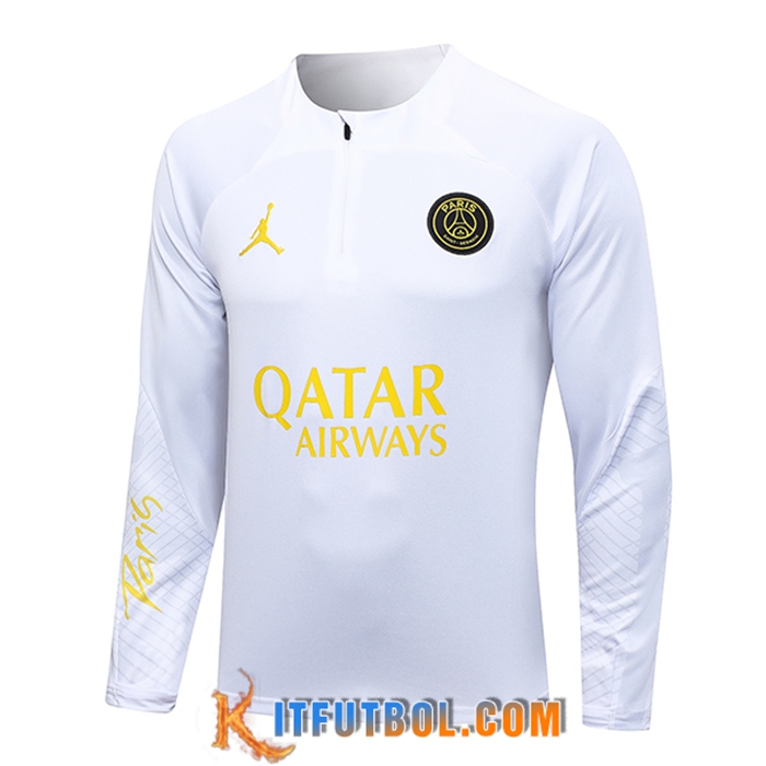 Sudadera De Entrenamiento PSG Jordan Blanco 2023/2024
