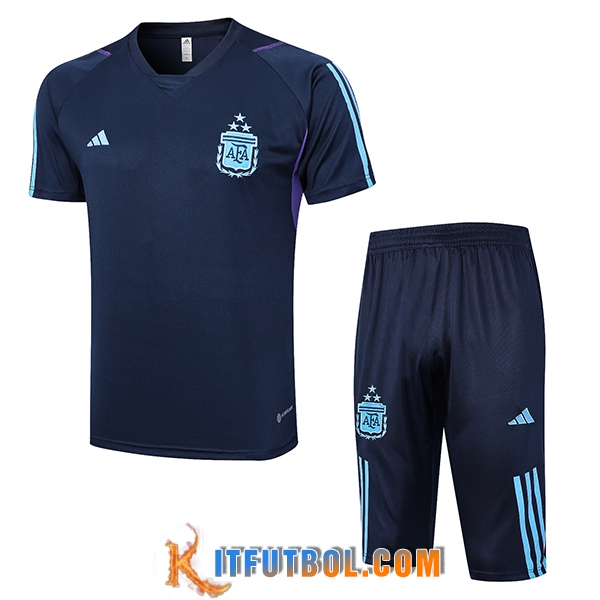 Camiseta Entrenamiento + Cortos Argentin Azul marino 2023/2024