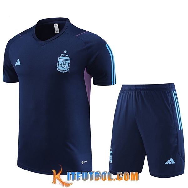 Camiseta Entrenamiento + Cortos Argentin Azul marino 2023/2024