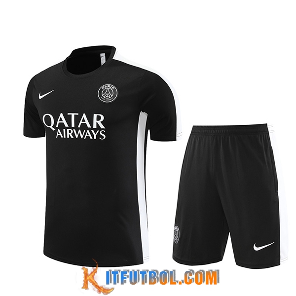 Camiseta Entrenamiento + Cortos PSG Negro 2023/2024