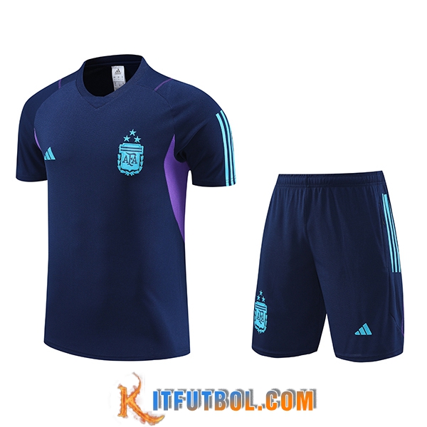 Camiseta Entrenamiento + Cortos Argentin Azul Claro 2023/2024