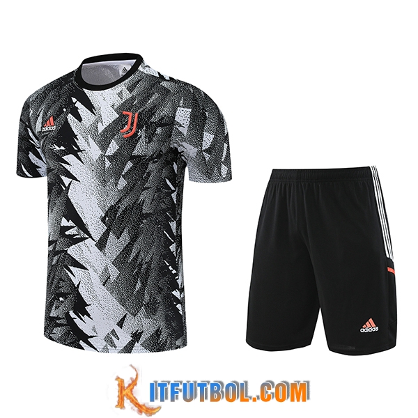 Camiseta Entrenamiento + Cortos Juventus Blanco/Negro 2023/2024