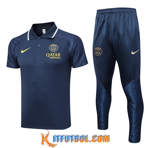 Camiseta Polo PSG Negro 2023/2024