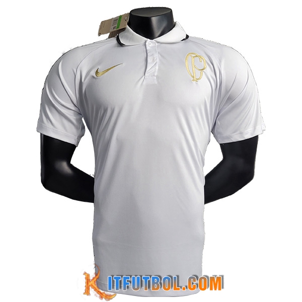 Camiseta Polo Corinthians Blanco 2023/2024 -02