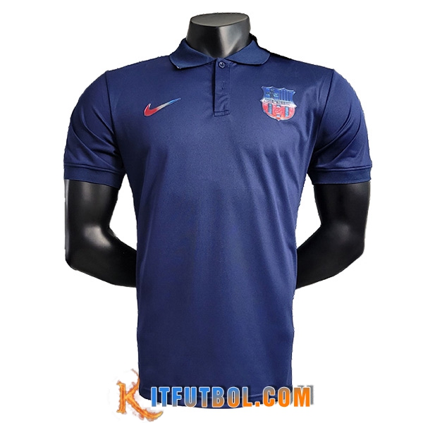Camiseta Polo FC Barcelona Azul 2023/2024