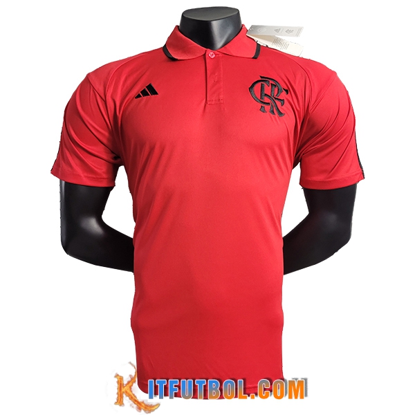 Camiseta Polo Flamengo Rojo 2023/2024 -02