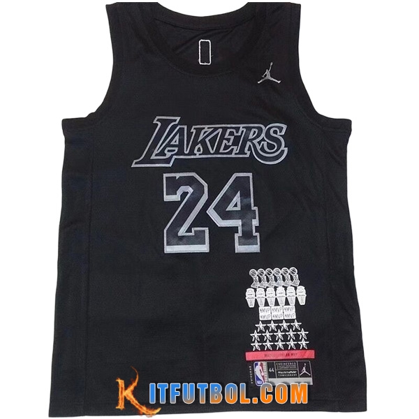 Camisetas Los Angeles Lakers (KOBE #24) 2022/23 Negro