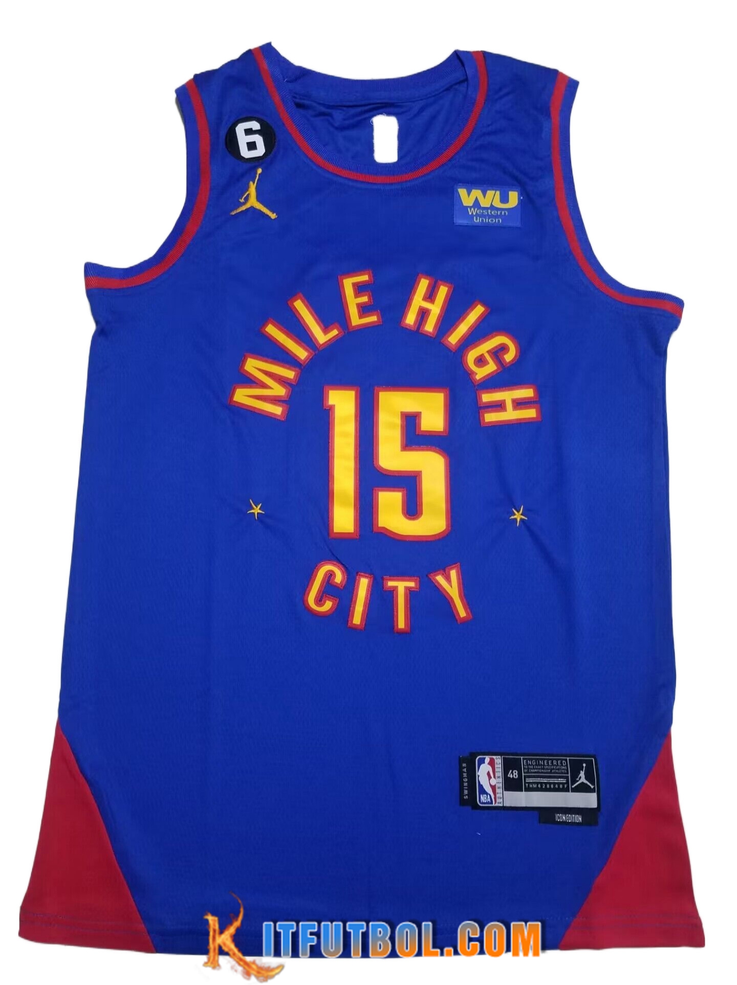 Camisetas Denver Nuggets (JOKIC #15) 2022/23 Azul