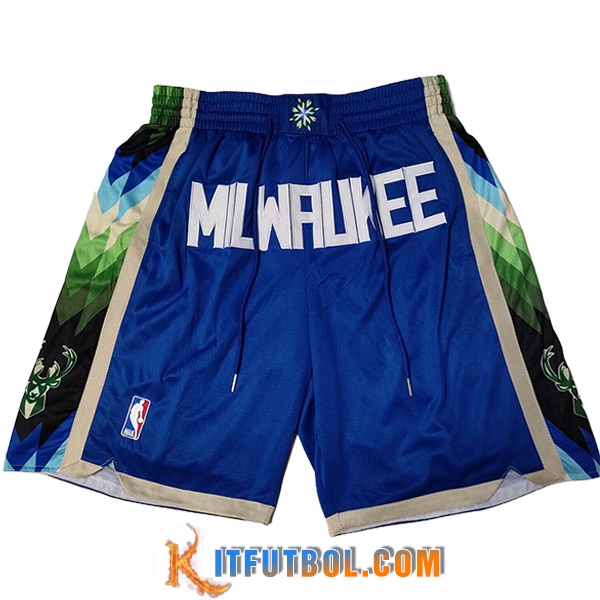 Cortos NBA Milwaukee Bucks 2023 Azul
