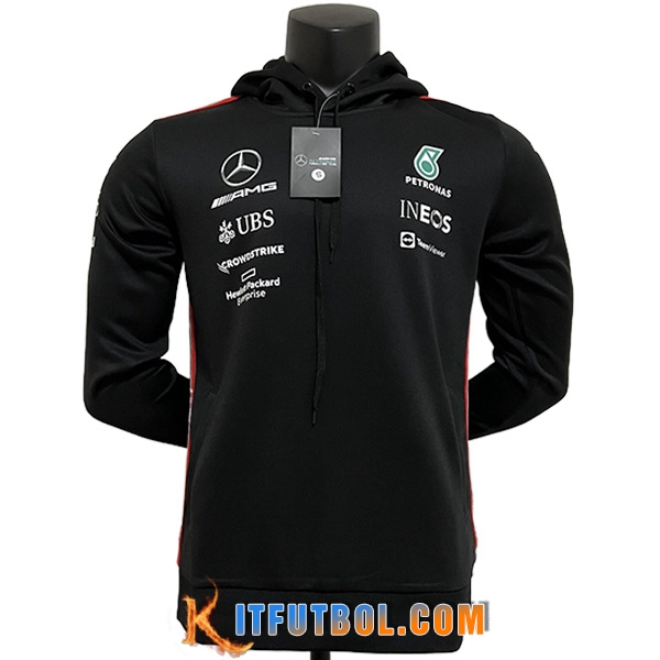 Sudadera Capucha F1 Mercedes Benz Team Negro 2023