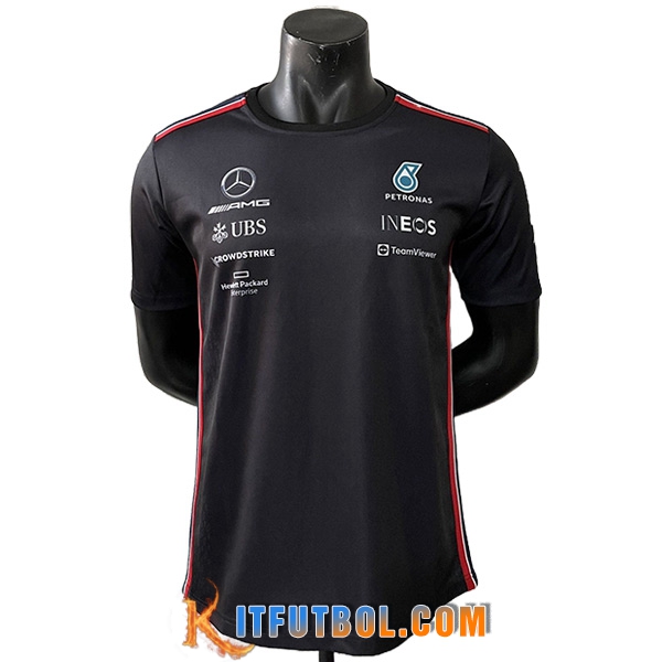 Camiseta de manga corta F1 Mercedes Benz Team Negro 2023