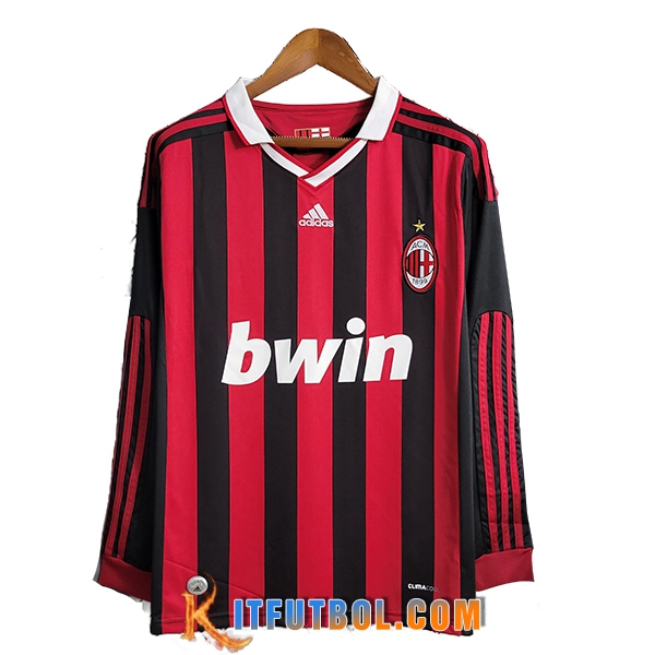 Camisetas De Futbol AC Milan Primera Manga Larga 2009/2010
