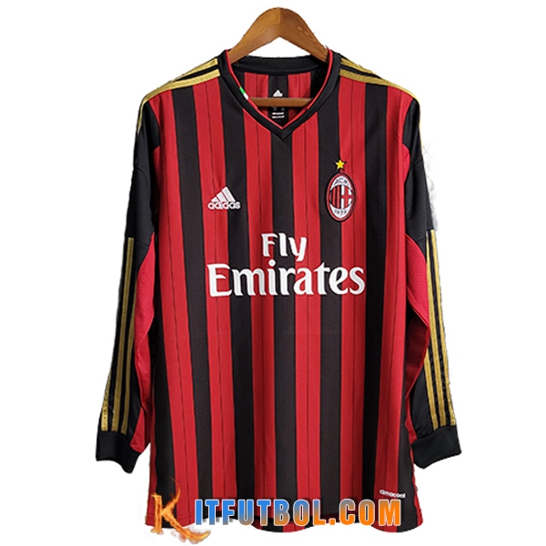 Camisetas De Futbol AC Milan Primera Manga Larga 2013/2014