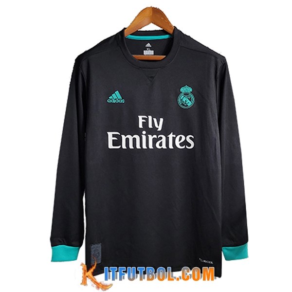 Camisetas De Futbol Real Madrid Segunda Manga Larga 2017/2018