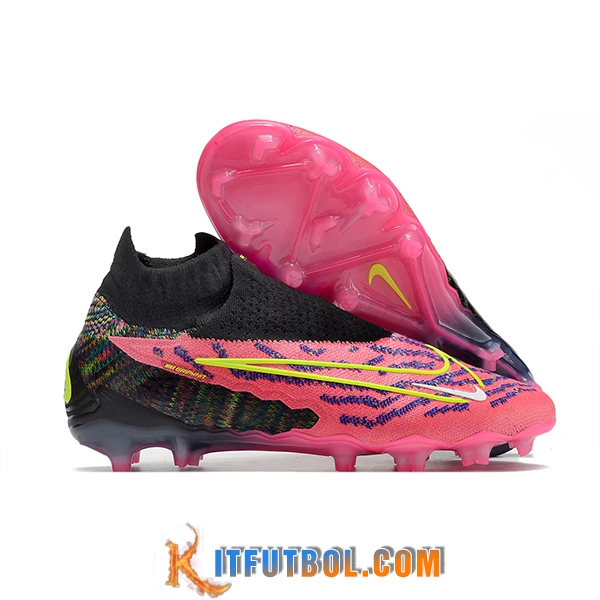 Nike Botas De Fútbol Phantom GX High Gang Elite DF Link FG Rose -02