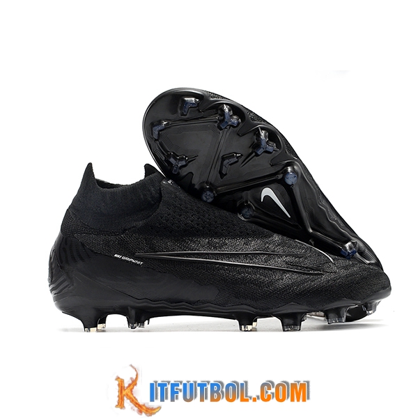 Nike Botas De Fútbol Phantom GX High Gang Elite DF Link FG Negro -02