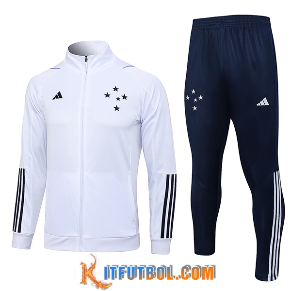 Chandal Equipos De Futbol - Chaqueta Cruzeiro EC Blanco 2023/2024