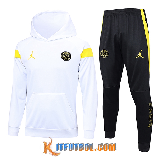 Chaqueta Con Capucha Chandal Jordan PSG Blanco 2023/2024