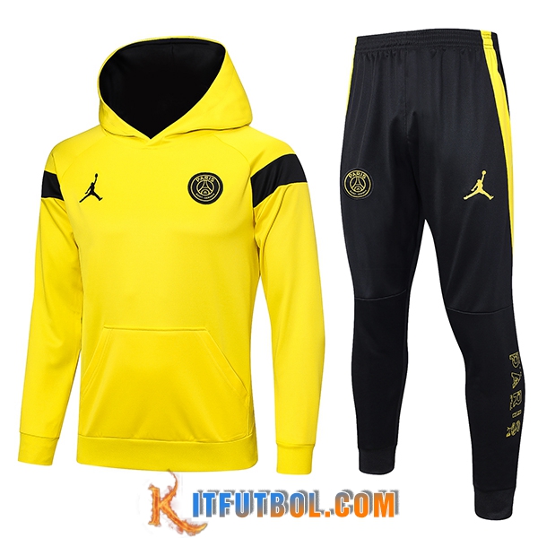 Chaqueta Con Capucha Chandal Jordan PSG Amarillo 2023/2024