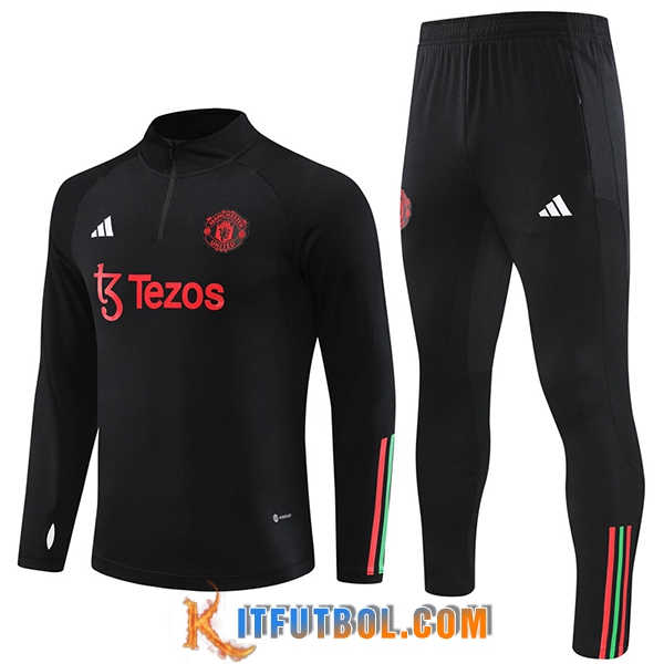 Chandal Equipos De Futbol Manchester United Negro 2023/2024