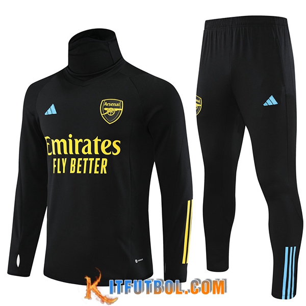 Chandal Equipos De Futbol Arsenal High Collar Negro 2023/2024