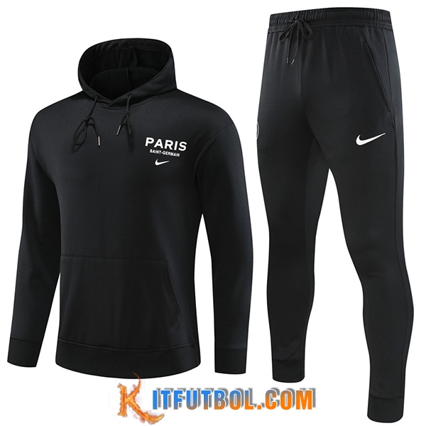 Chaqueta Con Capucha Chandal PSG Negro 2023/2024