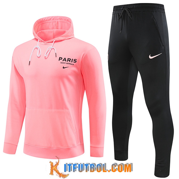 Chaqueta Con Capucha Chandal PSG Rosa 2023/2024