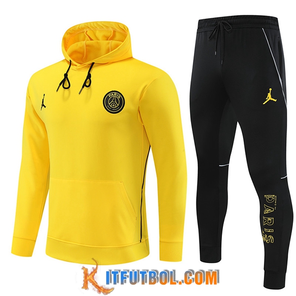 Chaqueta Con Capucha Chandal Jordan PSG Amarillo 2023/2024