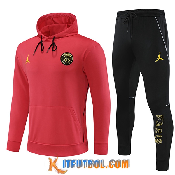 Chaqueta Con Capucha Chandal Jordan PSG Rojo 2023/2024