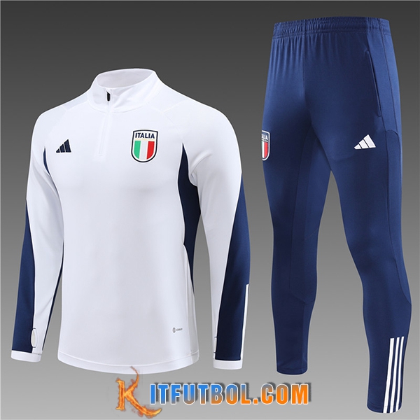 Chandal Equipos De Futbol Italia Ninos Blanco 2023/2024