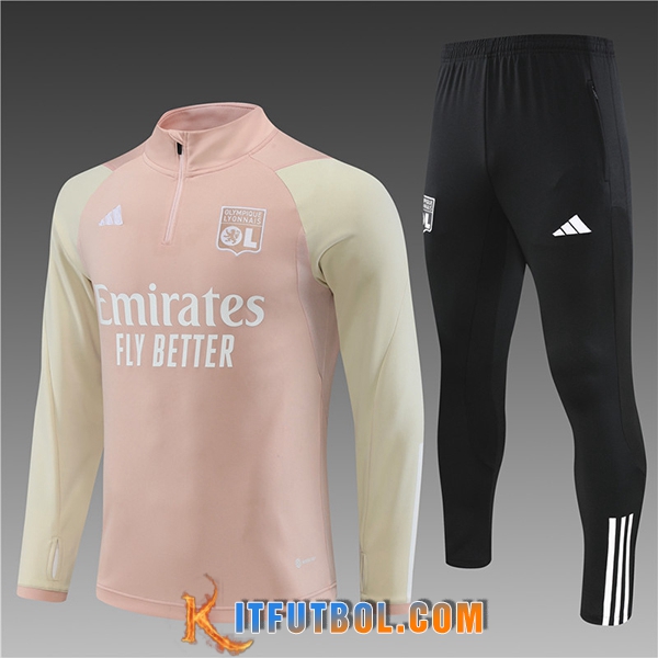 Chandal Equipos De Futbol Lyon Ninos Rosa 2023/2024