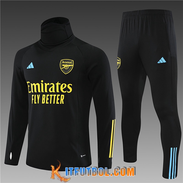 Chandal Equipos De Futbol Arsenal Ninos High Collar Negro 2023/2024