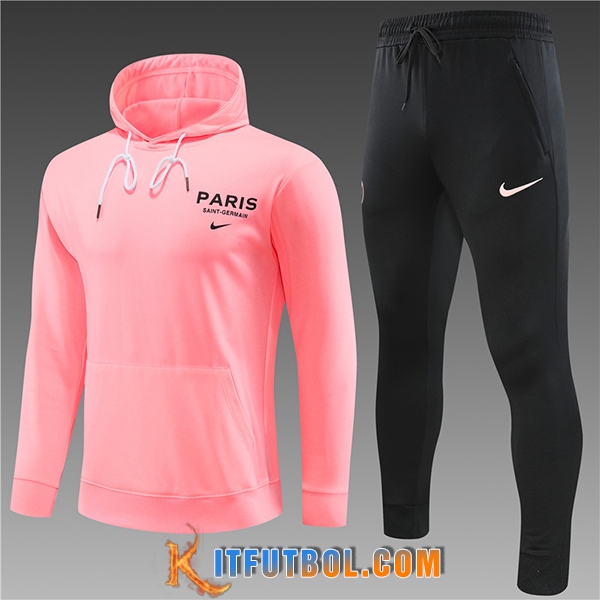 Chaqueta Con Capucha Chandal PSG Ninos Rosa 2023/2024