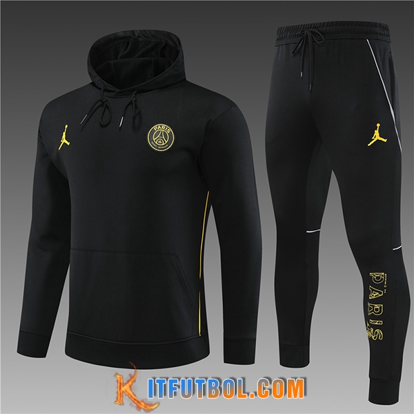 Chaqueta Con Capucha Chandal Jordan PSG Ninos Negro 2023/2024