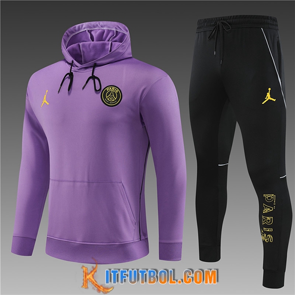 Chaqueta Con Capucha Chandal Jordan PSG Ninos Violeta 2023/2024