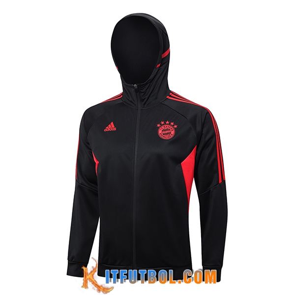 Chaqueta Con Capucha Bayern Munich Negro 2023/2024