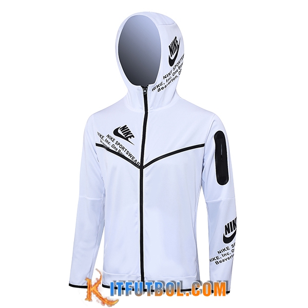 Chaqueta Con Capucha Nike Blanco 2023/2024