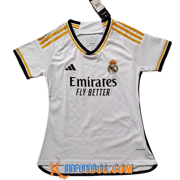 Camisetas De Futbol Real Madrid Mujer Primera 2023/2024
