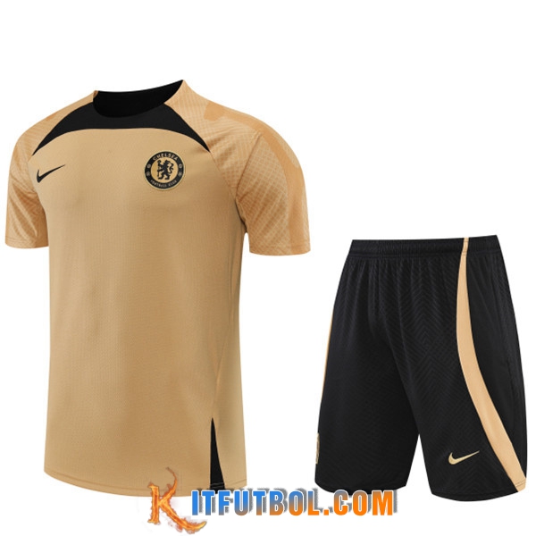 Camiseta Entrenamiento FC Chelsea + Cortos Amarillo 2022/2023