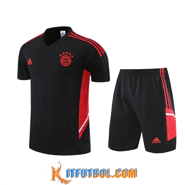 Camiseta Entrenamiento Bayern Munich + Cortos Negro 2022/2023