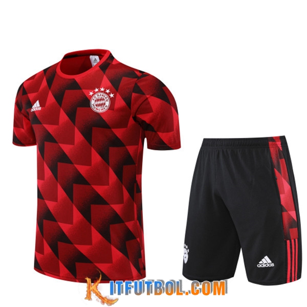 Camiseta Entrenamiento Bayern Munich + Cortos Rojo 2022/2023