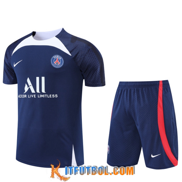 Camiseta Entrenamiento PSG + Cortos Azul marino 2022/2023