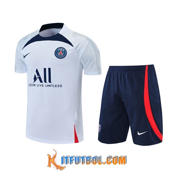 Camiseta Entrenamiento PSG + Cortos Blanco 2022/2023