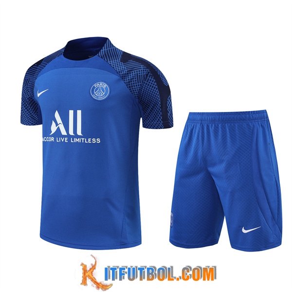 Camiseta Entrenamiento PSG + Cortos Azul 2022/2023