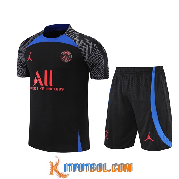 Camiseta Entrenamiento Jordan PSG + Cortos Negro 2022/2023