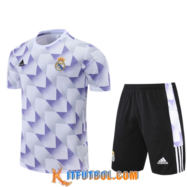 Camiseta Entrenamiento Real Madrid + Cortos Gris 2022/2023